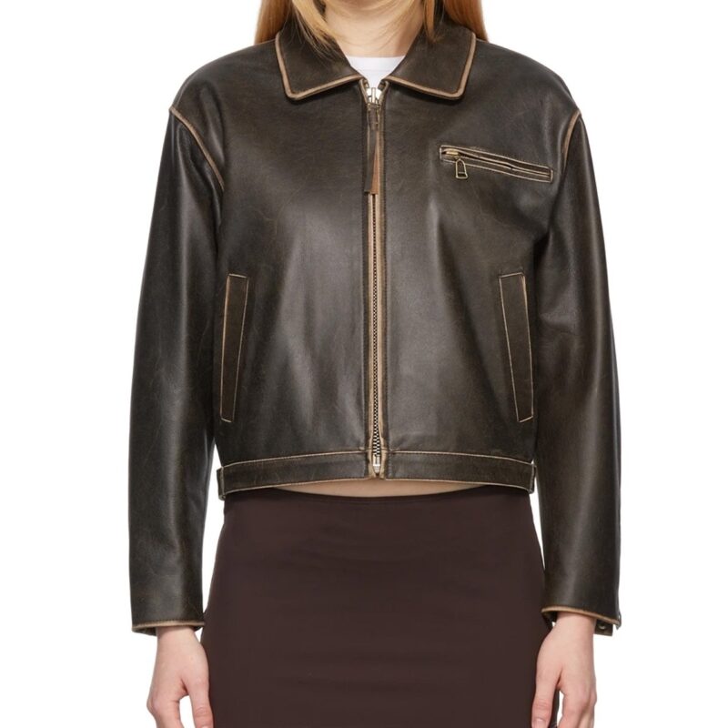 Women’s Brown Classic Biker Leather Jacket