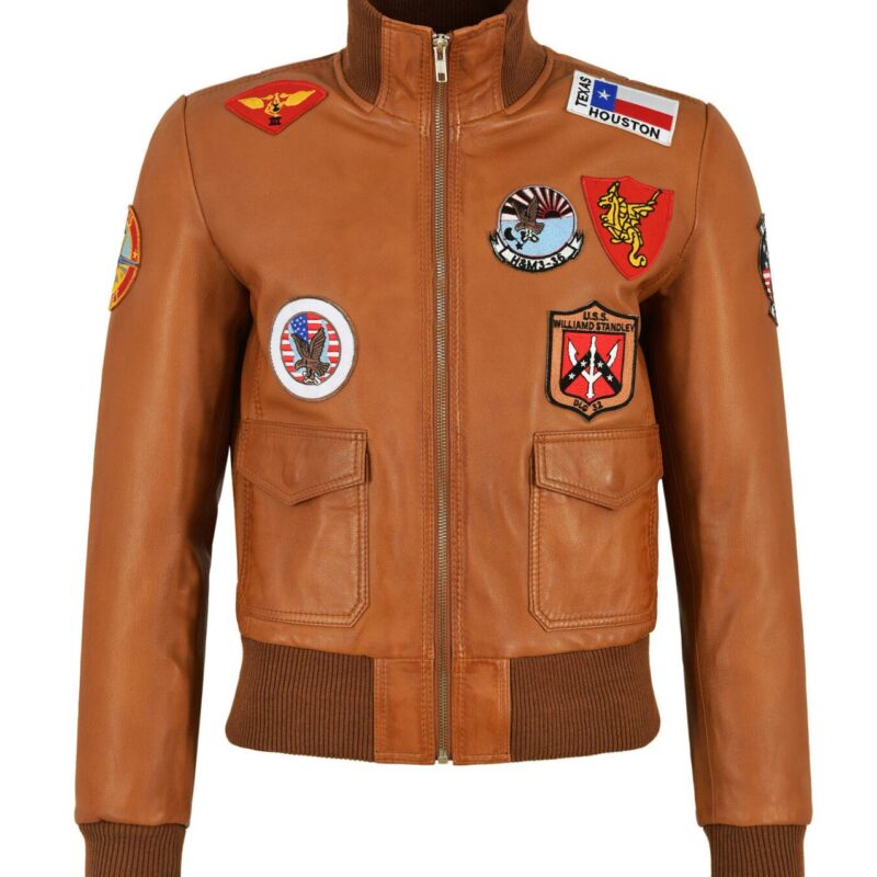 Navy Air Force Pilot Bomber Leather Jacket