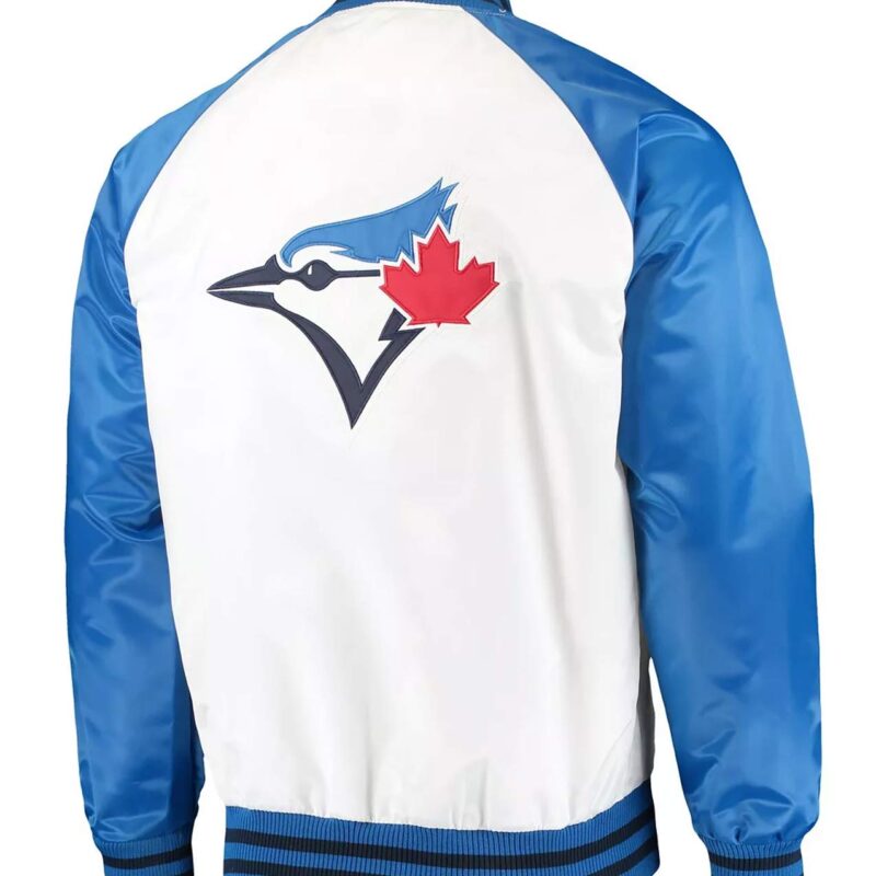Toronto Blue Jays Clean Up Hitter White and Blue Jacket