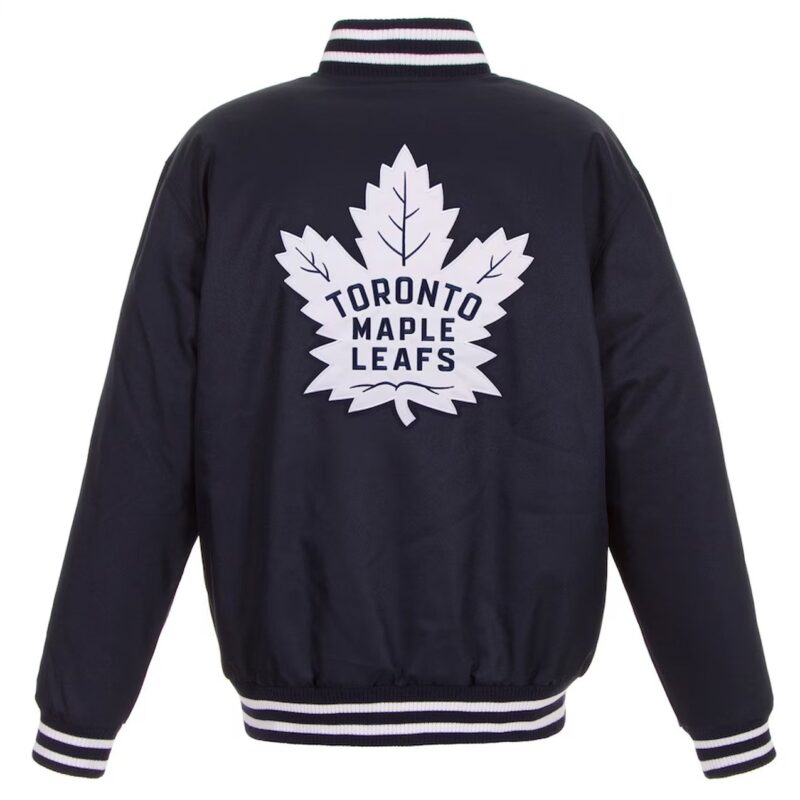 Toronto Maple Leafs Two Hit Navy Poly-Twill Jacket