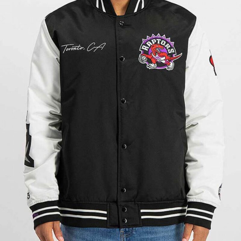 Toronto Raptors Team Origins Varsity Satin Jacket