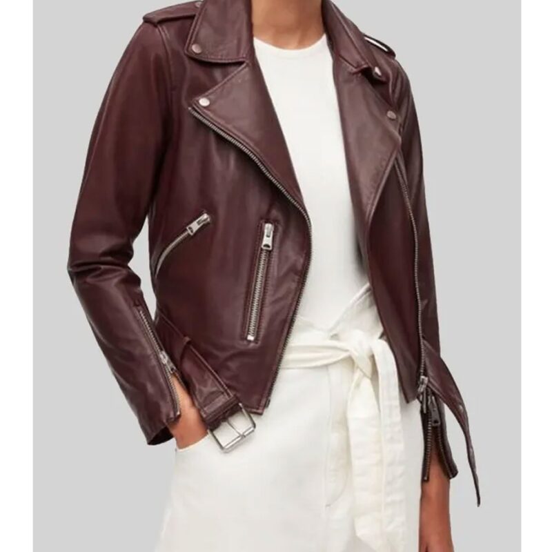 The Wedding Cottage Erin Krakow Dark Brown Leather Jacket