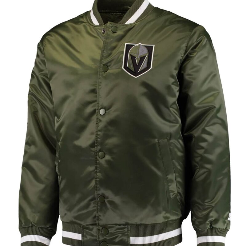 Vegas Golden Knights Green Satin Jacket