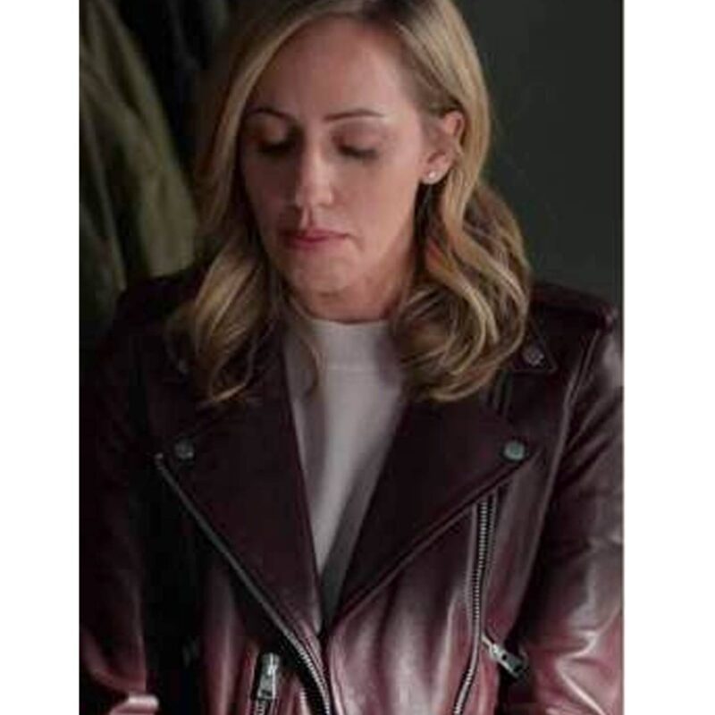 Virgin River Season 4 Zibby Allen Brown Leather Jacket