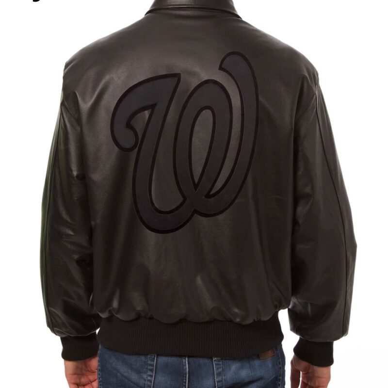Washington Nationals Bomber Leather Jacket