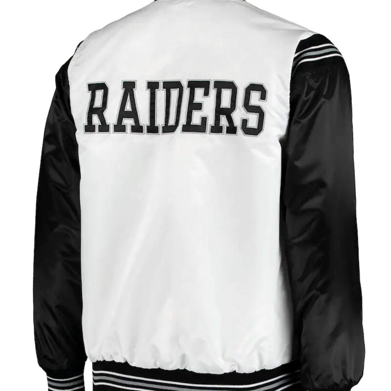 White/Black Las Vegas Raiders Historic Renegade Jacket