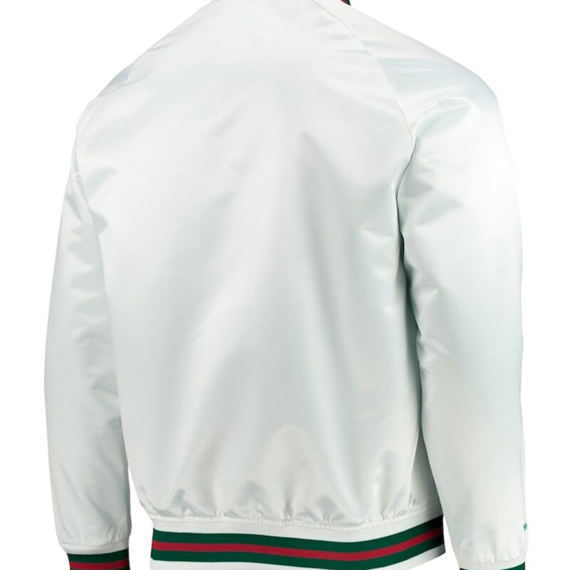 White Milwaukee Bucks Hardwood Classics Jacket