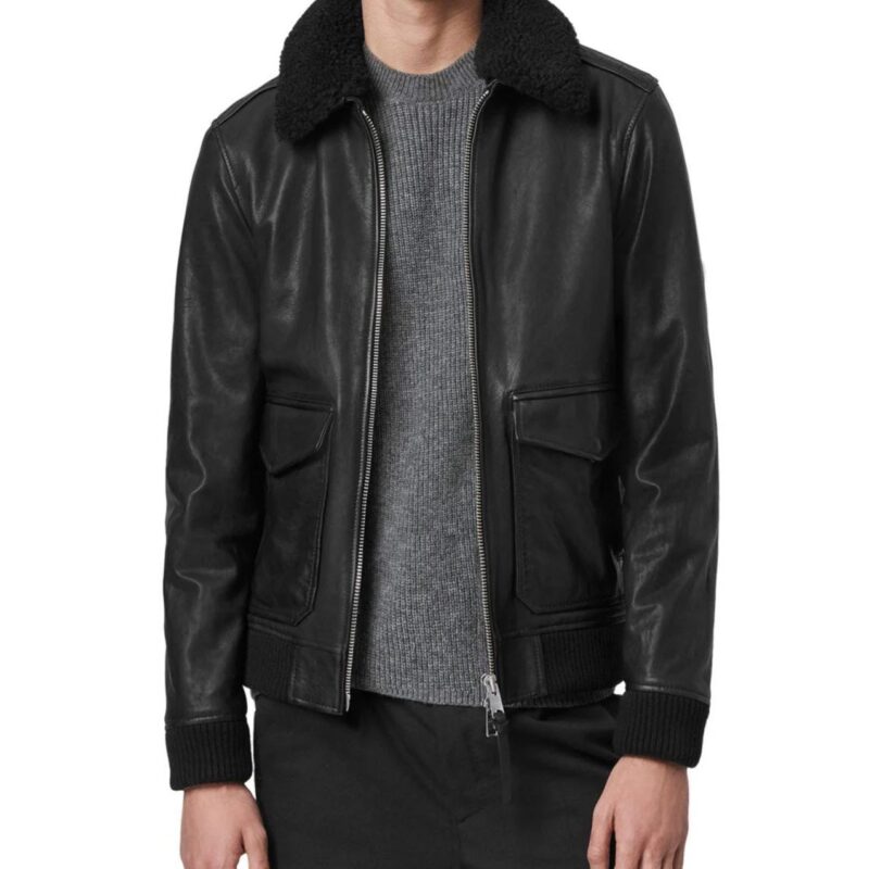 Winter House Carl Radke Aviator Leather Jacket