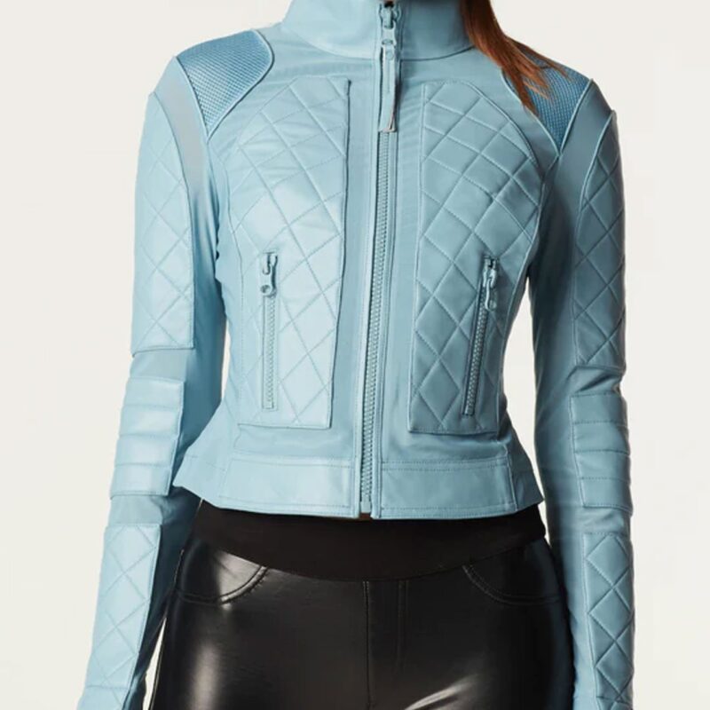 Women’s Moto Leather & Mesh Jacket