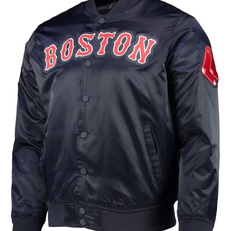 Navy Boston Red Sox Wordmark Jacket