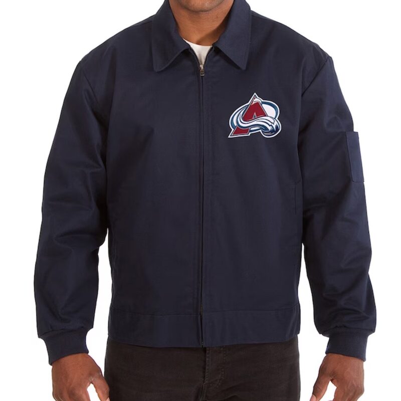 Colorado Avalanche Workwear Navy Cotton Jacket