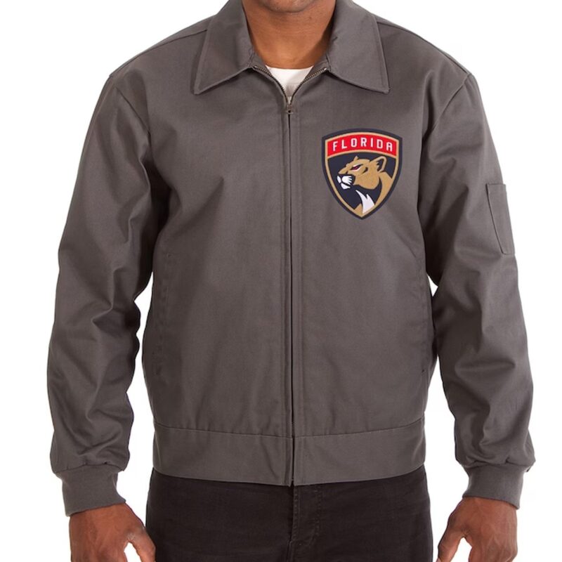 Florida Panthers Workwear Charcoal Cotton Jacket