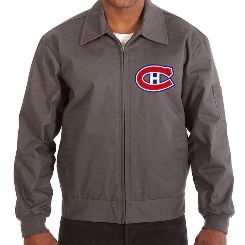 Montreal Canadiens Workwear Charcoal Cotton Jacket