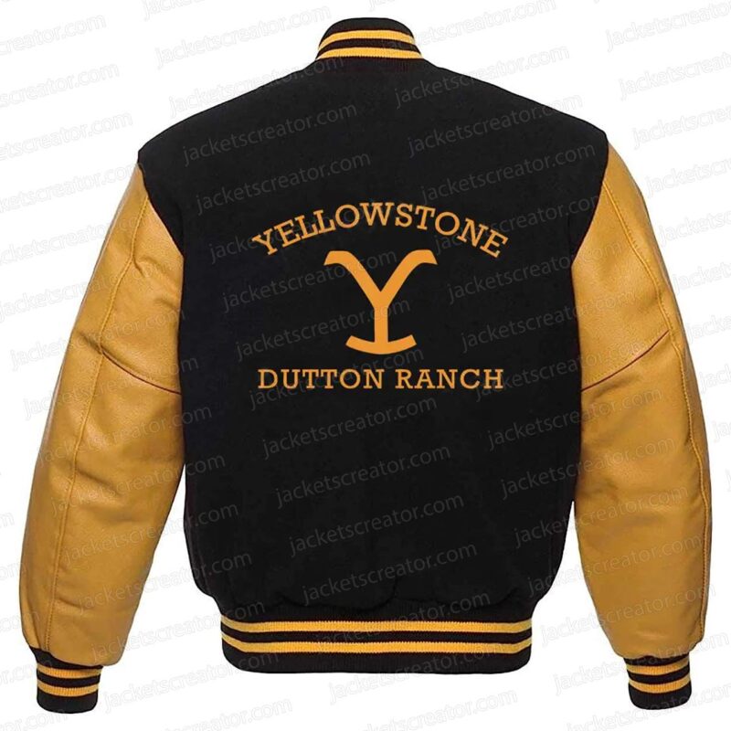 Yellowstone Varsity Black and Yellow Jacket