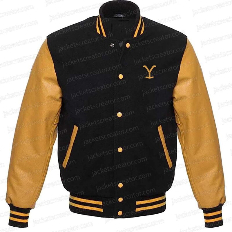 Yellowstone Varsity Black and Yellow Jacket