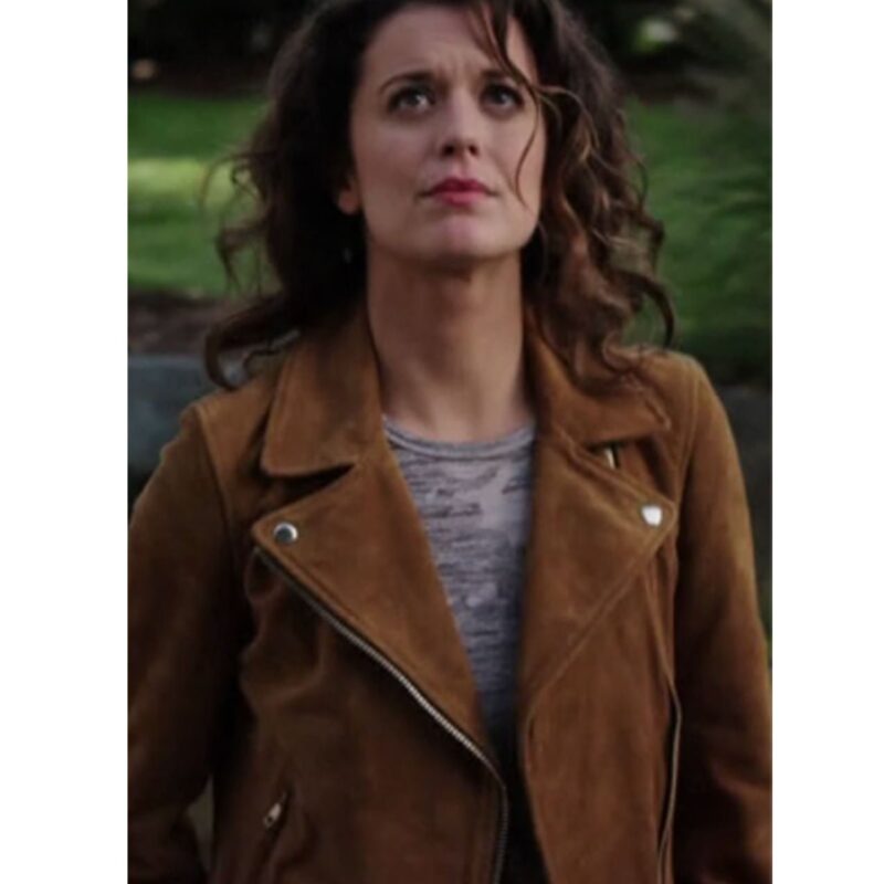 You Me Her S02 Priscilla Faia Brown Suede Jacket