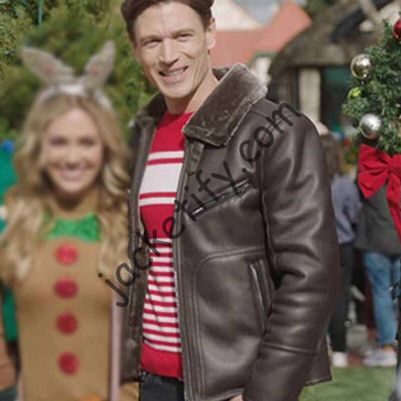 A Very Charming Christmas Town Jon Prescott Leather Jacket