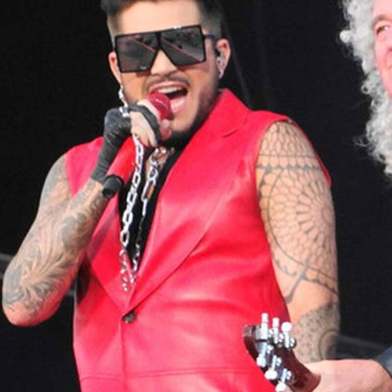 Concert 2019 Adam Lambert Red Vest Coat