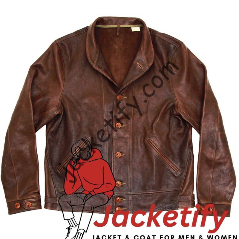 Albert Einstein Brown Leather Jacket