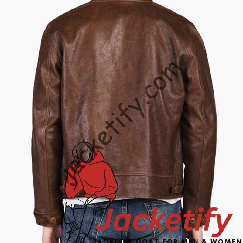 Albert Einstein Brown Leather Jacket