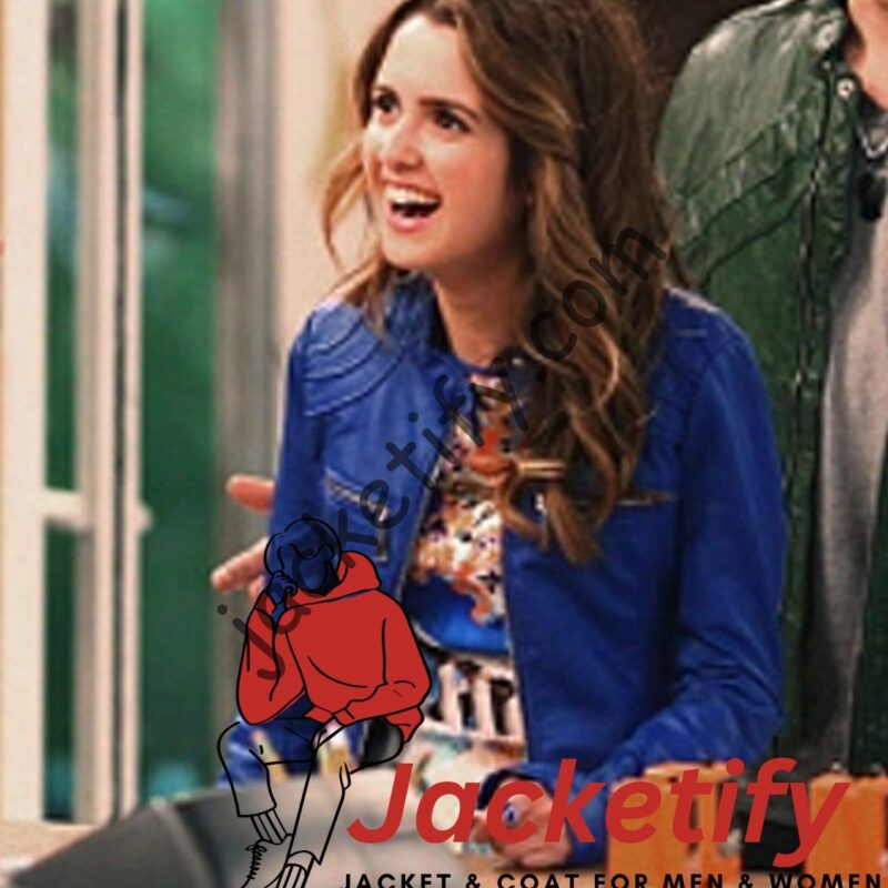 Austin & Ally S04 Laura Marano Blue Leather Jacket