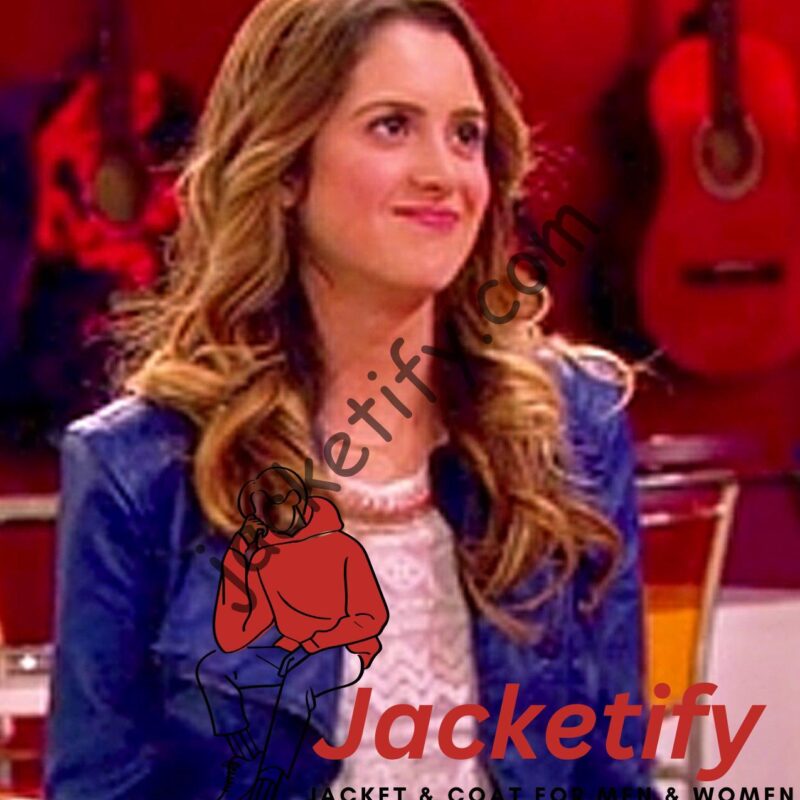 Austin & Ally S03 Laura Marano Blue Leather Jacket