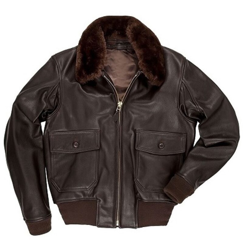 Top Gun Maverick Jon Hamm Flight Leather Jacket