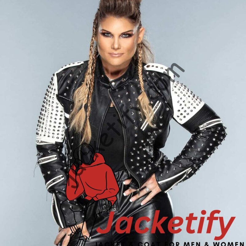 WWE Elizabeth Copeland Studded Leather Jacket