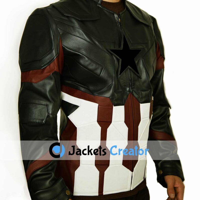 Infinity War Captain America Leather Jacket