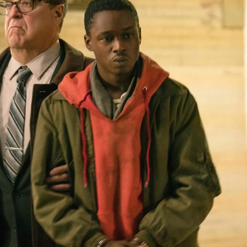 Captive State Ashton Sanders Green Jacket with Hoodie