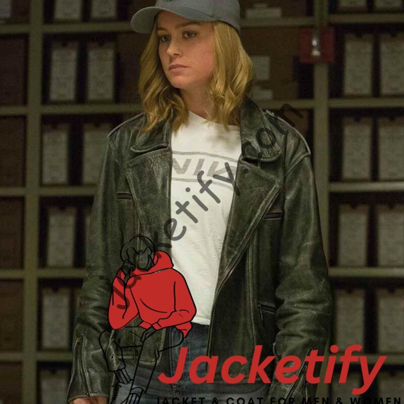 Captain Marvel Brie Larson Leather Jacket