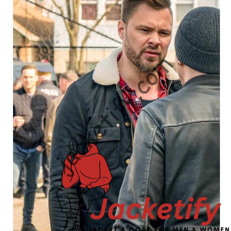 Chicago P.D. Patrick John Flueger Jacket with Fur Collar