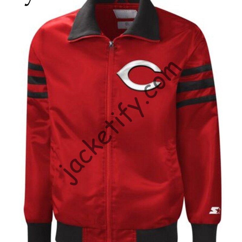 Cincinnati Reds Varsity Satin Jacket