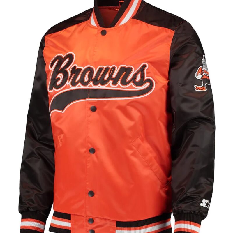 Cleveland Browns The Tradition II Orange and Brown Jacket