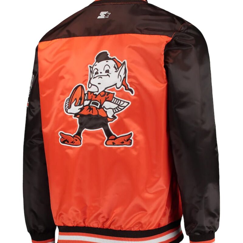 Cleveland Browns The Tradition II Orange and Brown Jacket
