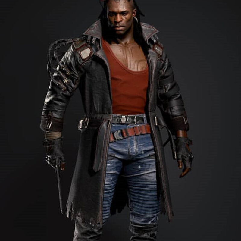 Cyberpunk 2077 Game Placide Leather Coat
