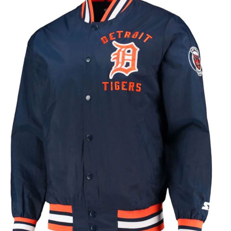 Starter Detroit Tigers Blue Bomber Jacket