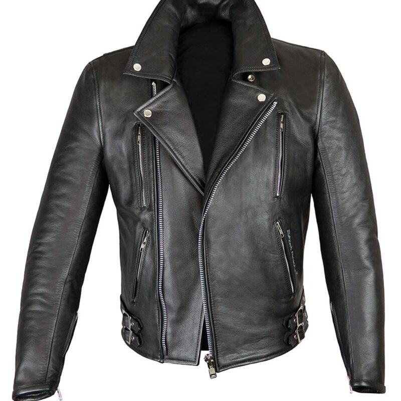 Elite Patrol Classic Black Leather Jacket