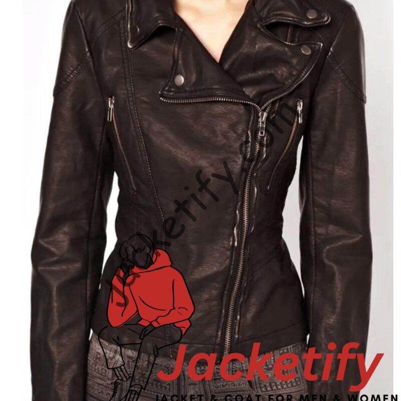 Pretty Little Liars S04 Shay Mitchell Brown Leather Jacket