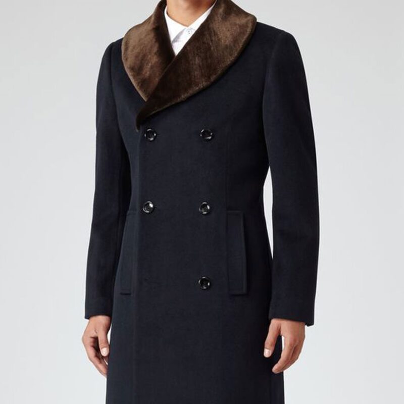 Men’s Reiss Brody Fur Shawl Collar Coat