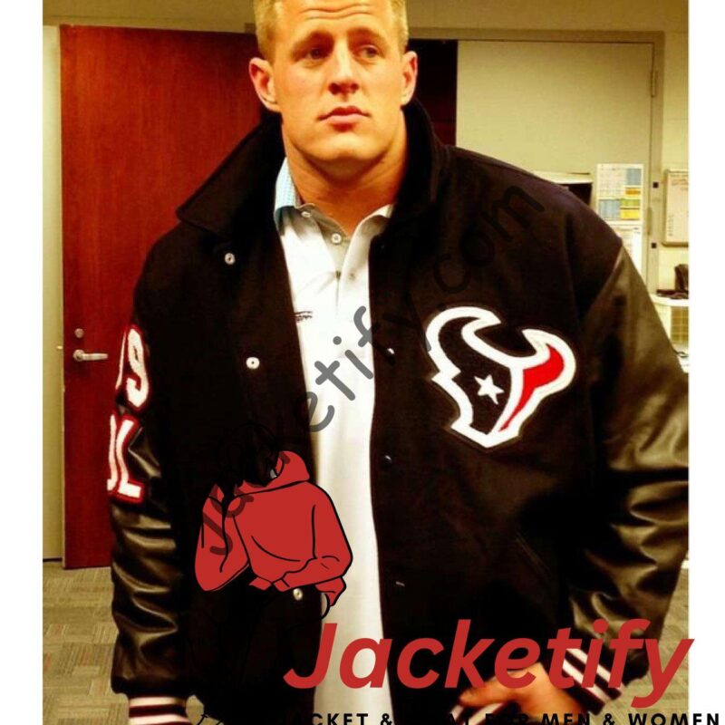 Houston Texas JJ Watt Varsity Jacket