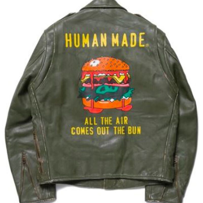 Human Made High Oz Leather Biker Jacket