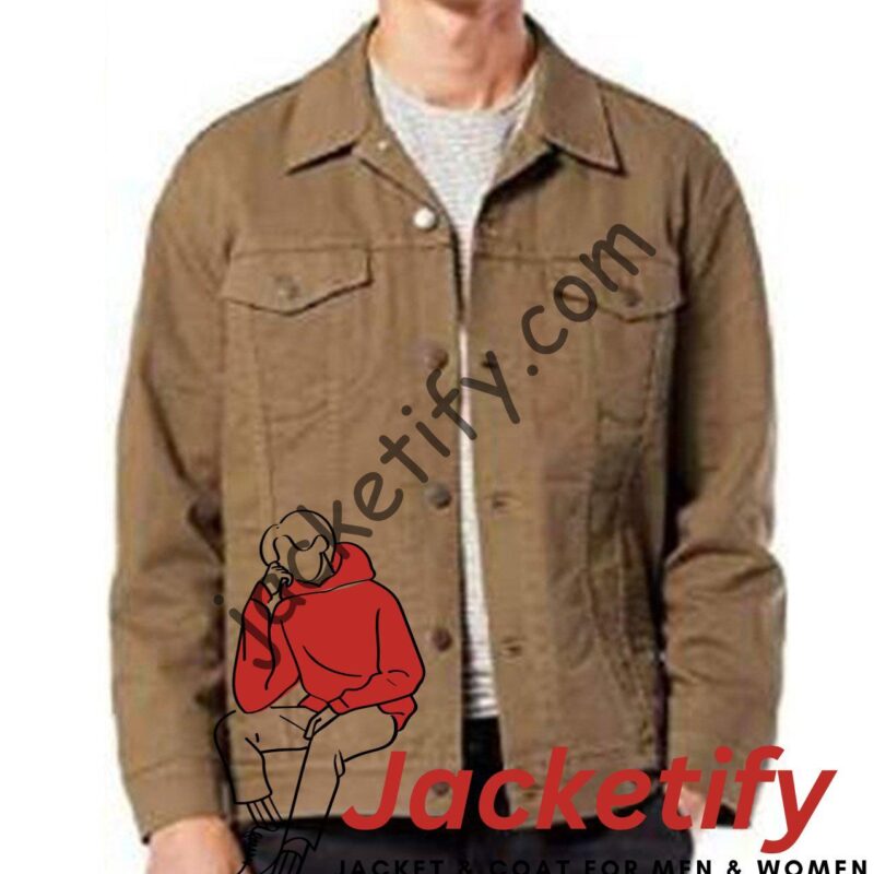 Reacher Alan Ritchson Brown Cotton Jacket