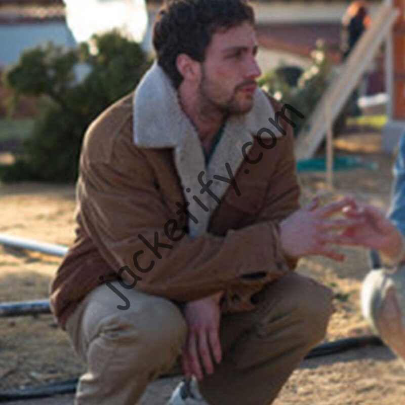 Aaron Taylor Johnson A Million Little Pieces Shearling Jacket