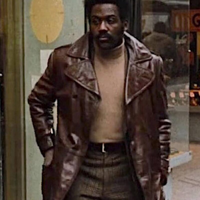 Shaft Richard Roundtree Leather Coat