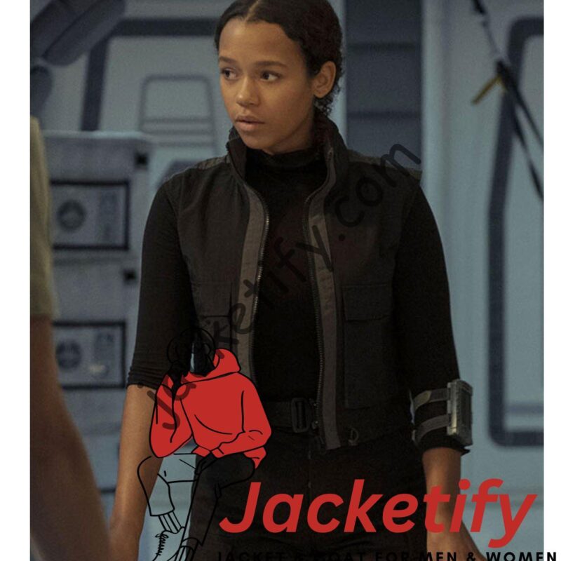 Lost in Space Taylor Russell Black Jacket