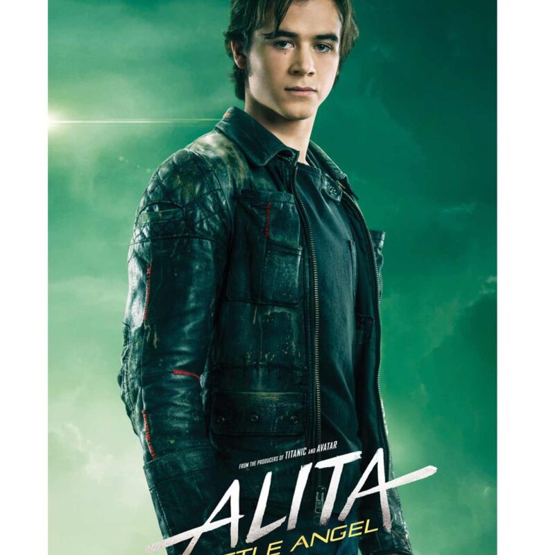 Alita Battle Angel Hugo Leather Jacket