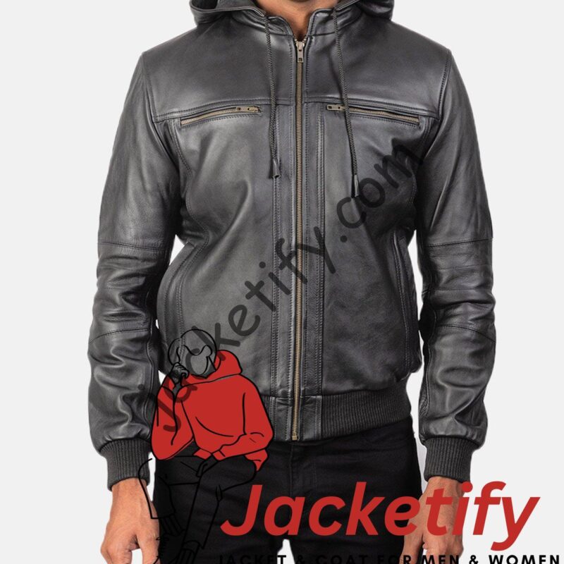 The Originals Diaries Joseph Morgan Leather Hooded Jacket