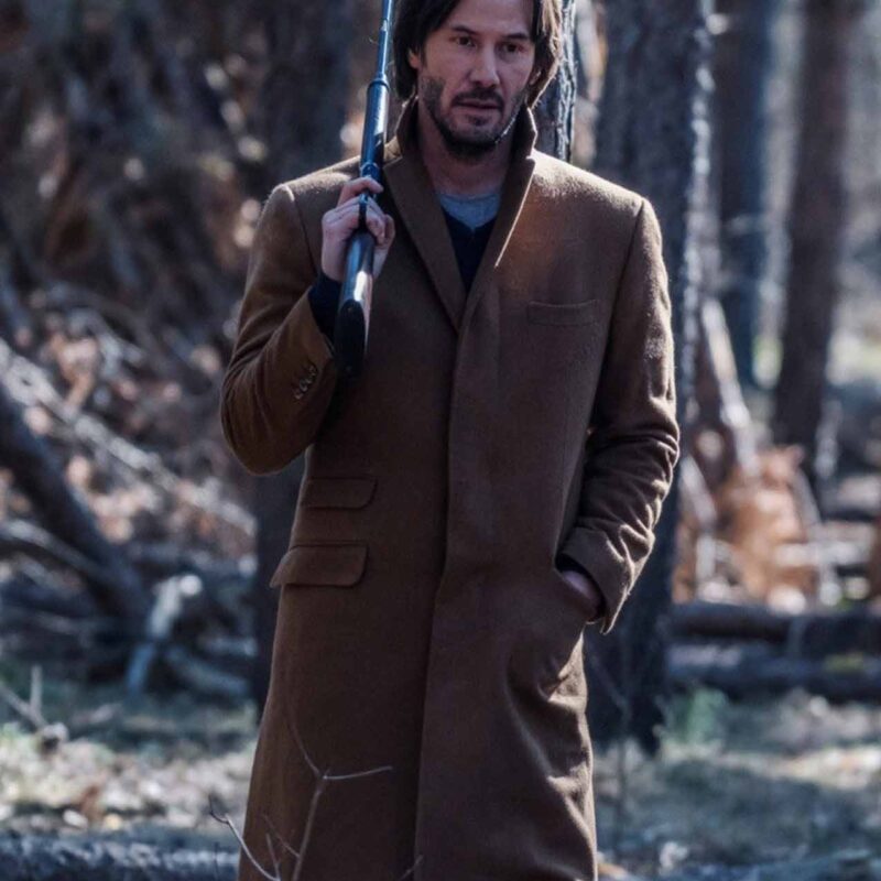 Siberia Keanu Reeves Brown Coat