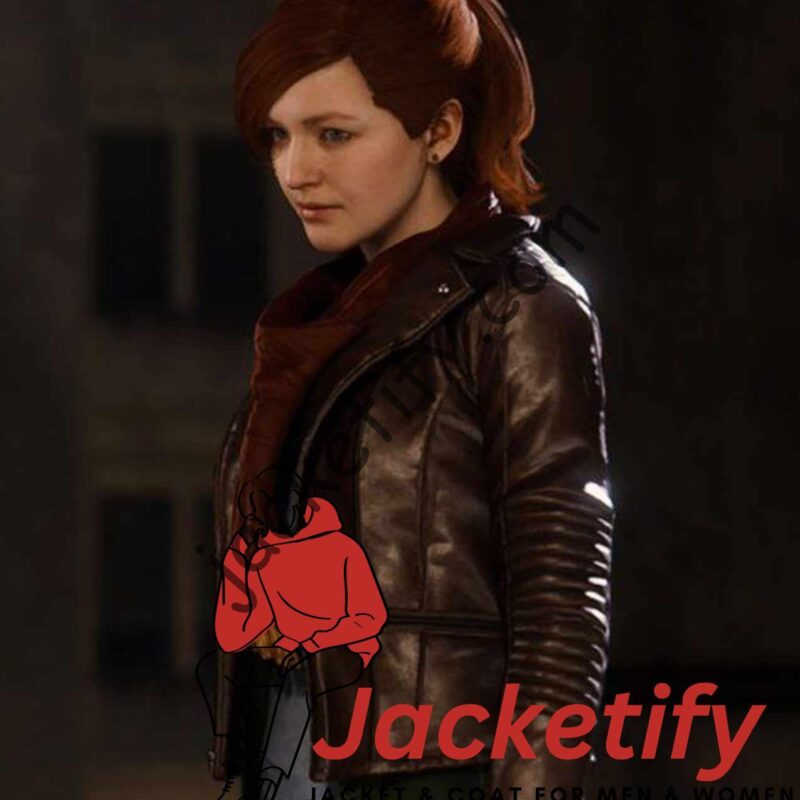 Mary Jane Watson Brown Leather Jacket